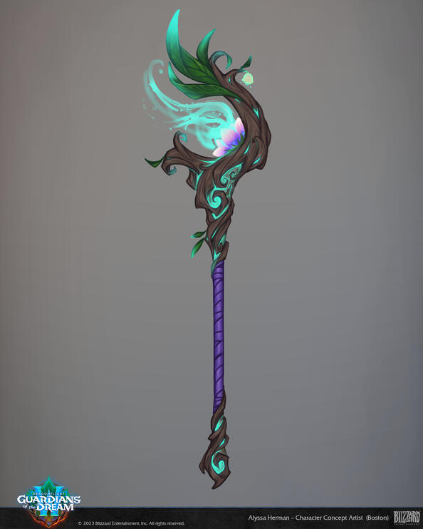 World of Warcraft - 10.2 - Emerald Dream 2H Outdoor Staff (Concept)