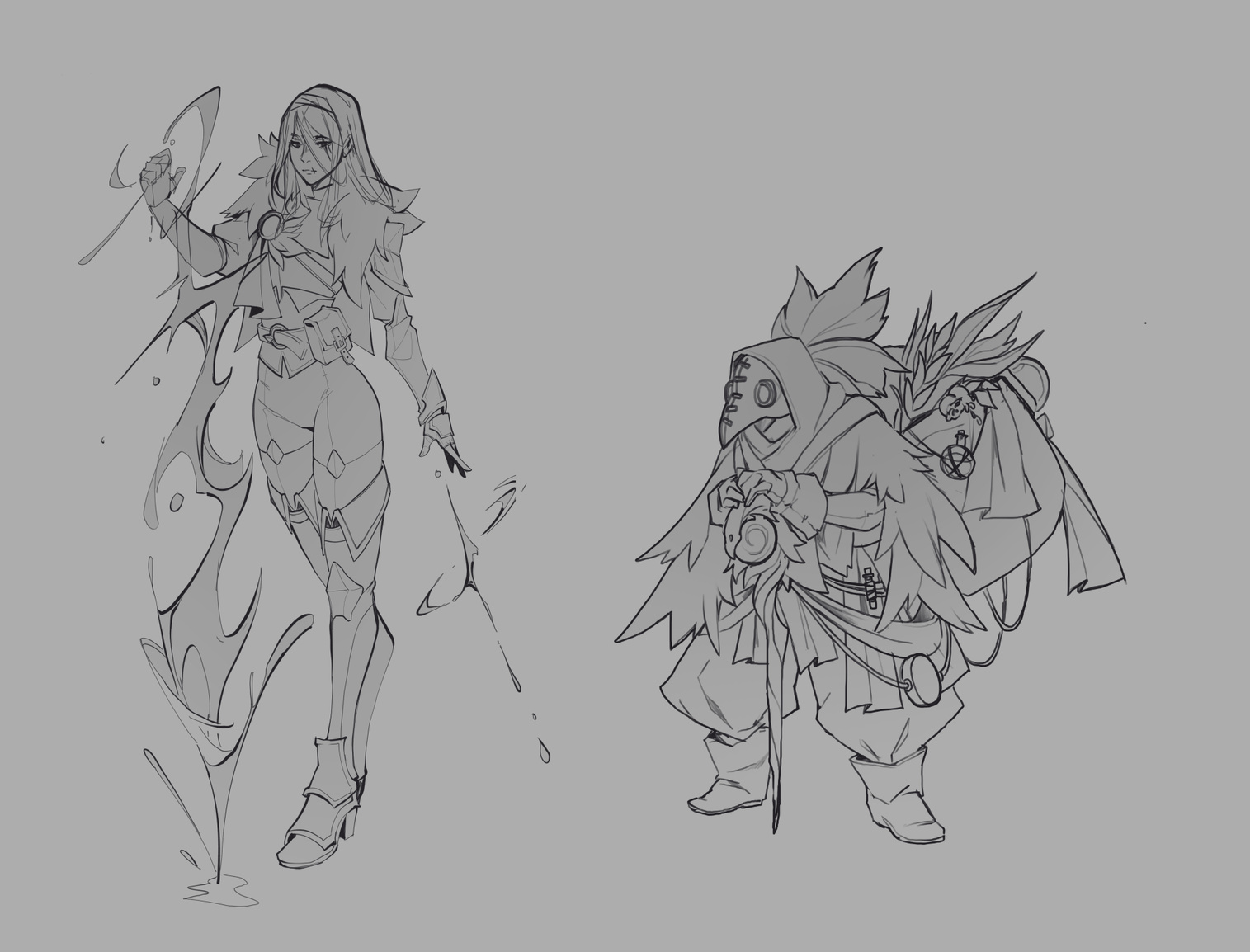 Julian Futanto Mentorship - Character Idea Sketches