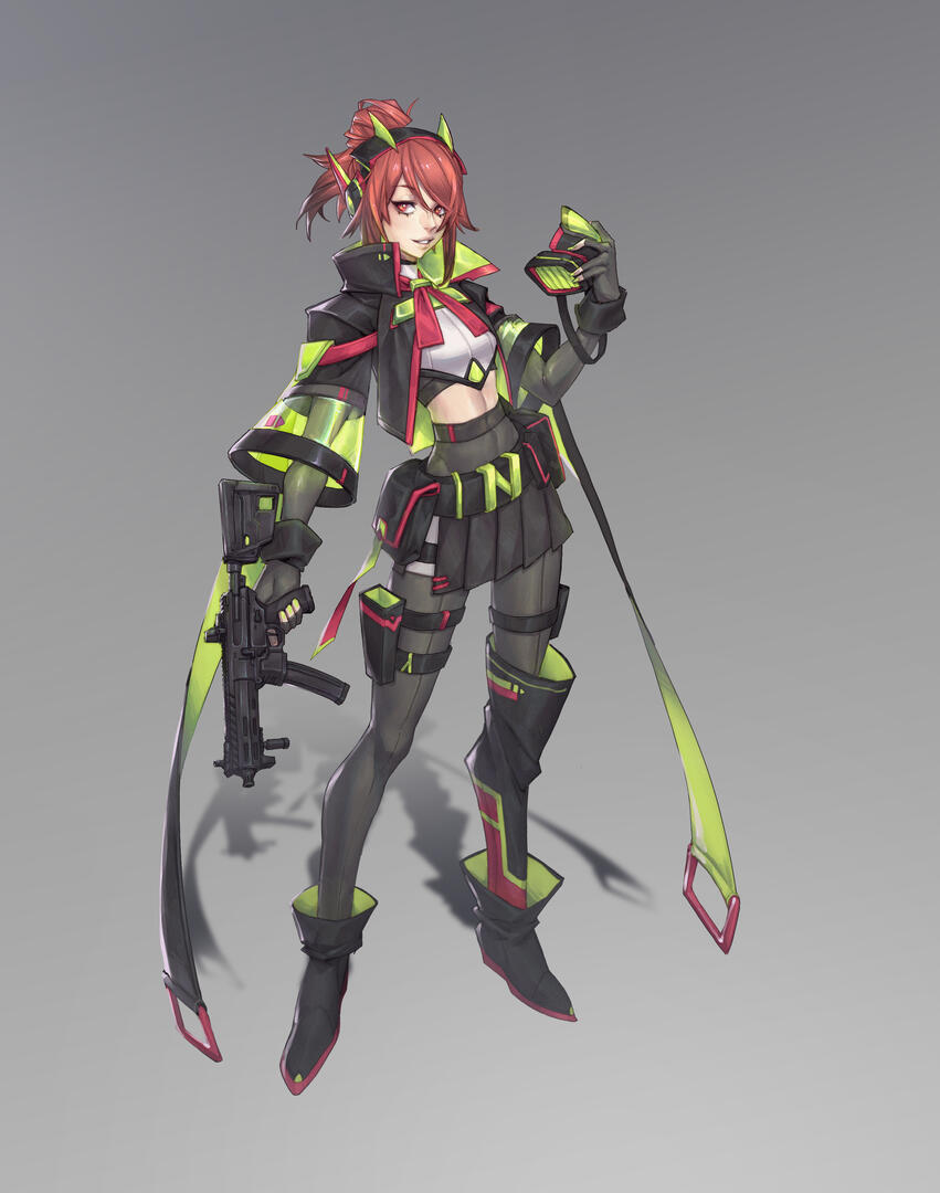 Final Concept - Character design based off the game Girl's Frontline
