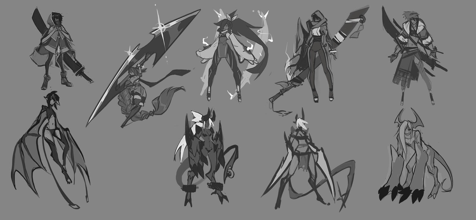 character sketches