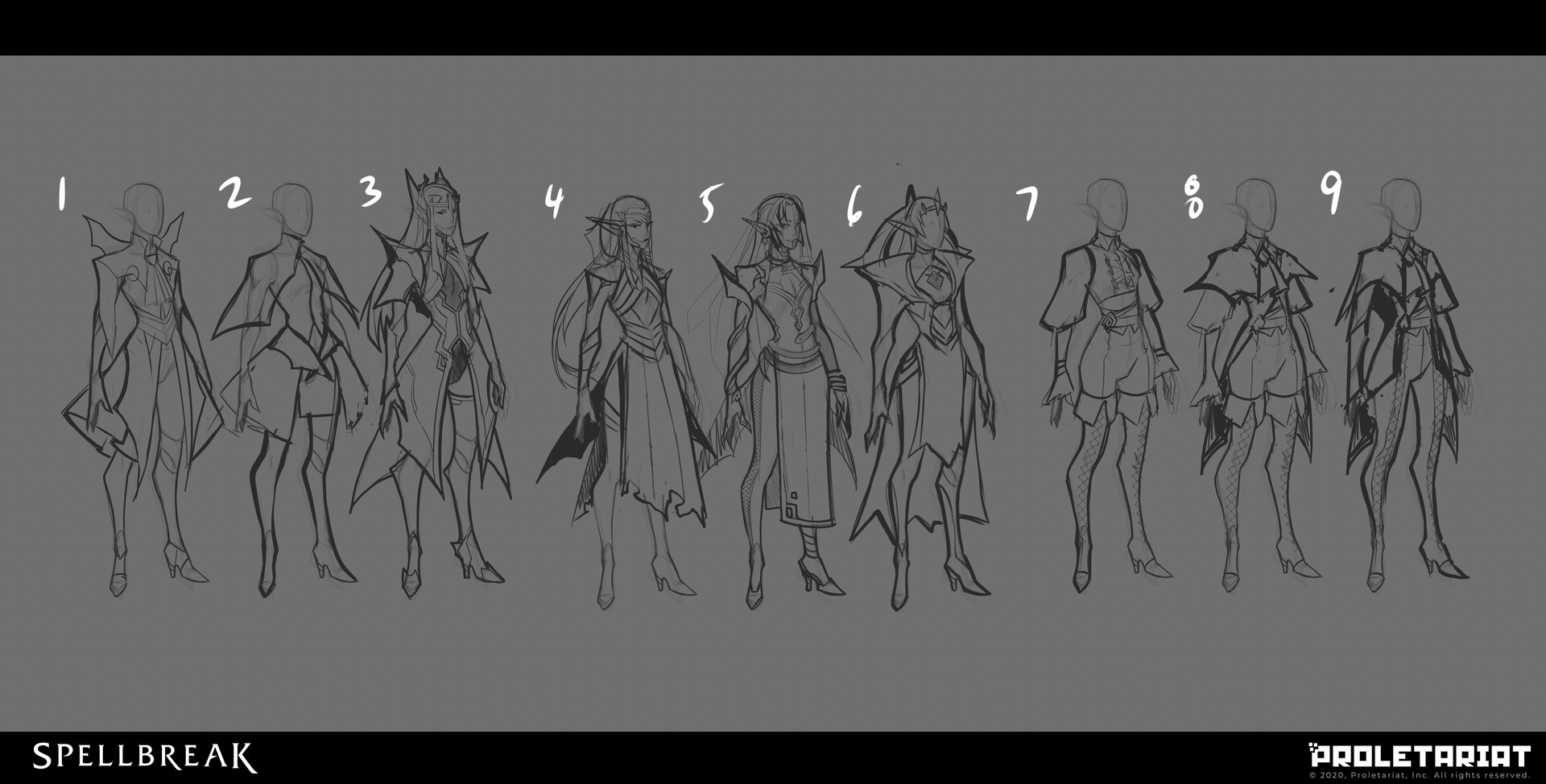 Loose vampire feel sketches