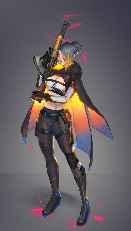 Girls &amp; Guns: Reloaded - TKB-408 (Girl's Frontline fan design)