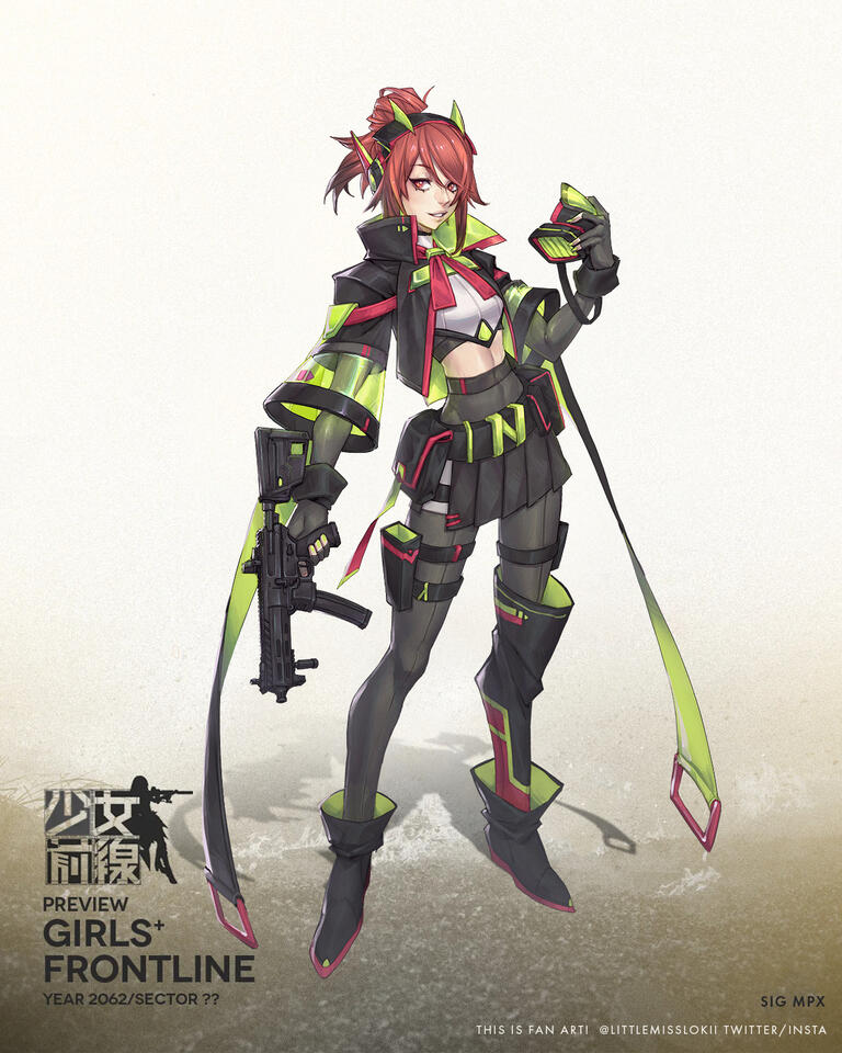SIG MPX - Girl's Frontline Fan Character ↗
