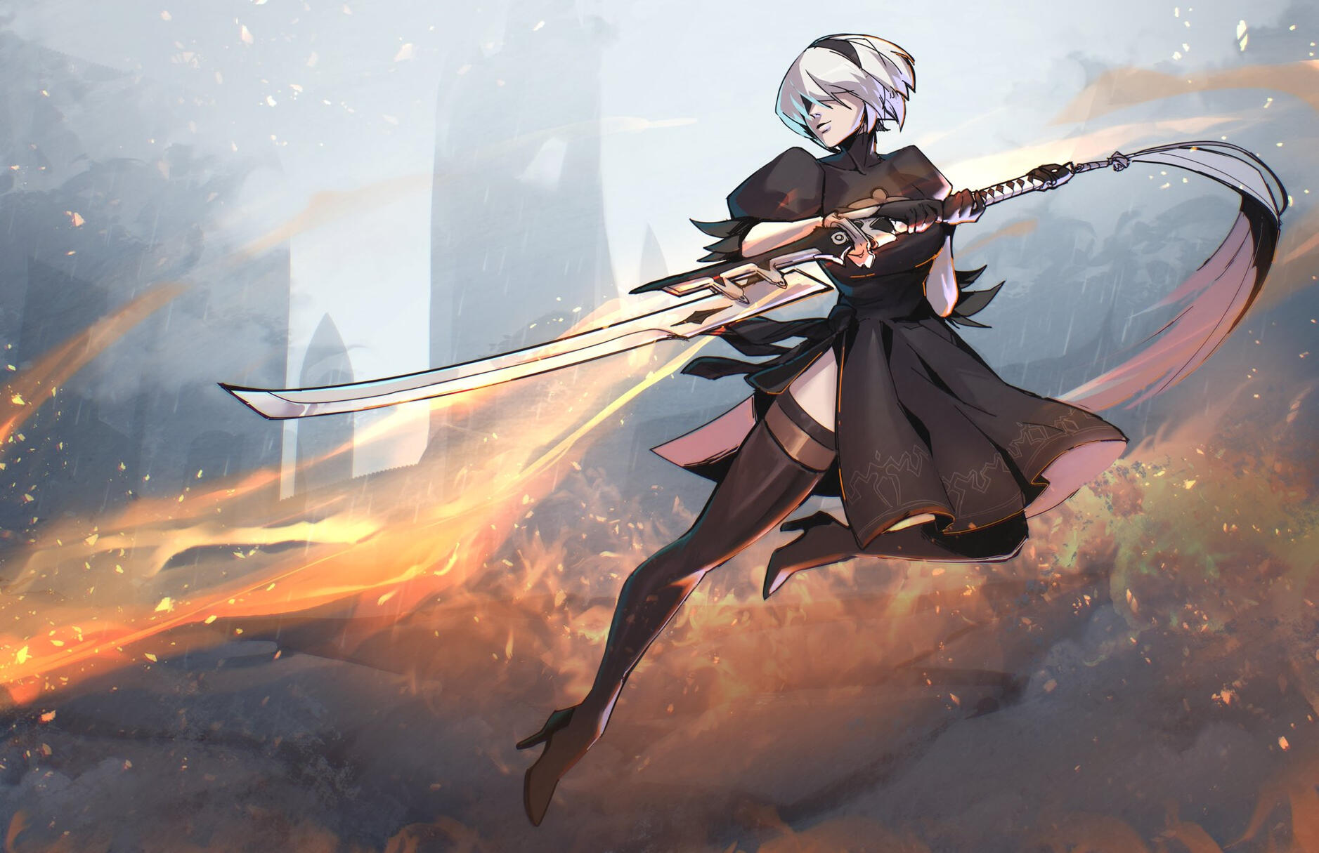 2B from Nier Automata