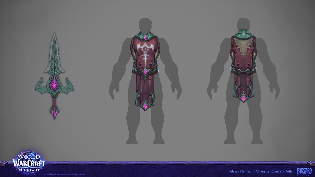 World of Warcraft - 12 - Midnight - Twilights Blade Tabard + Dagger