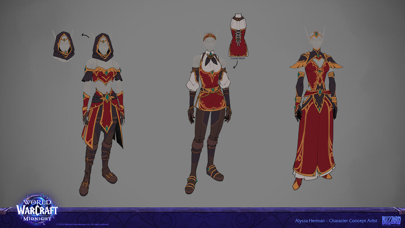 World of Warcraft - 12 - Midnight - Blood Elf Attire (Feminine)